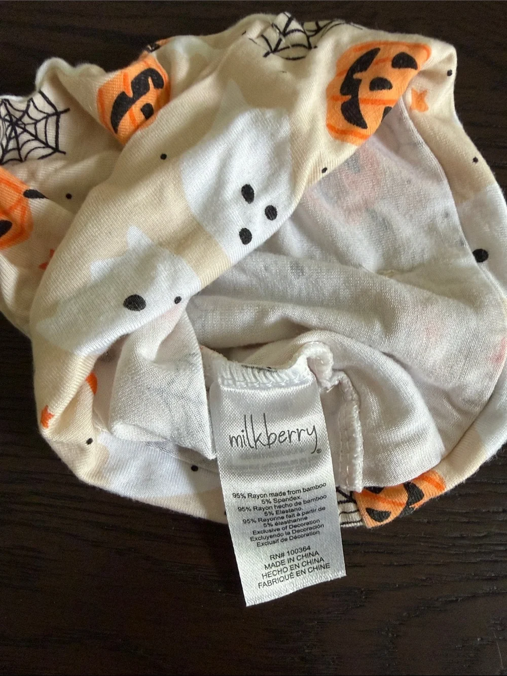 Halloween Pumpkin & Ghost Baby Footie with Hat (0-3M)